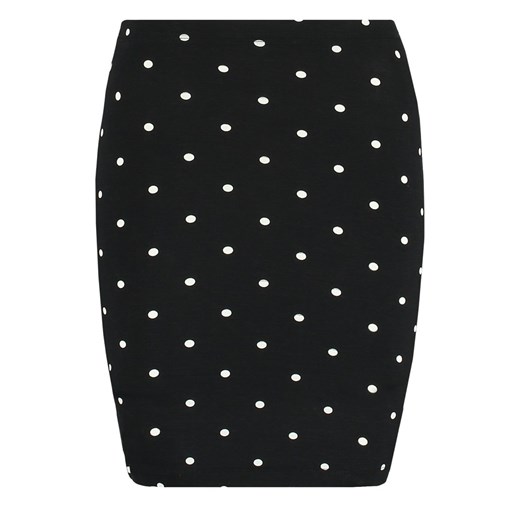 Even&Odd Spódnica mini black dots zalando czarny abstrakcyjne wzory