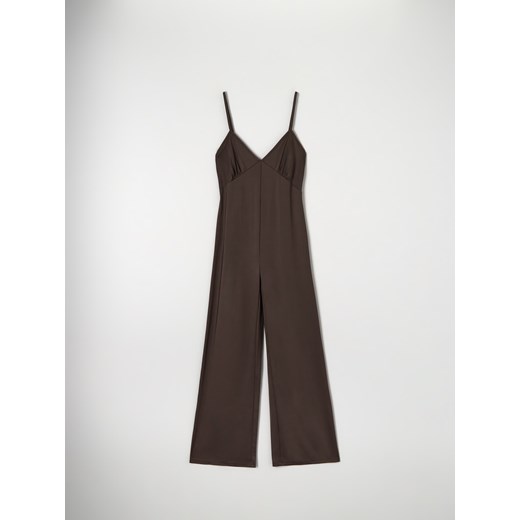 Sinsay - Kombinezon na ramiączkach - Brązowy Sinsay M Sinsay