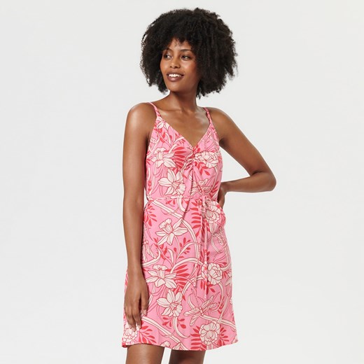 Sinsay - Sukienka mini na ramiączkach - Pomarańczowy Sinsay XXS Sinsay