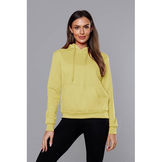 Damska bluza dresowa żółta (w02-33) ze sklepu goodlookin.pl w kategorii Bluzy damskie - zdjęcie 160311864