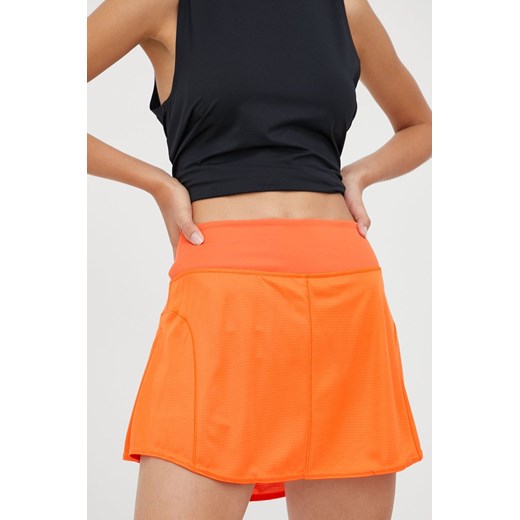 adidas Performance spódnica kolor pomarańczowy mini prosta ze sklepu ANSWEAR.com w kategorii Spódnice - zdjęcie 160324320