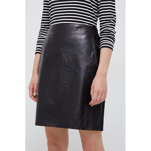 Calvin Klein spódnica kolor czarny mini prosta ze sklepu ANSWEAR.com w kategorii Spódnice - zdjęcie 160324360