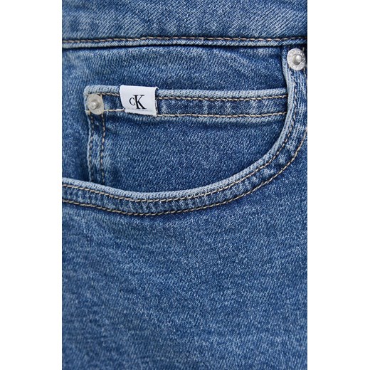 Calvin Klein Jeans spódnica jeansowa kolor niebieski mini prosta 25 ANSWEAR.com wyprzedaż