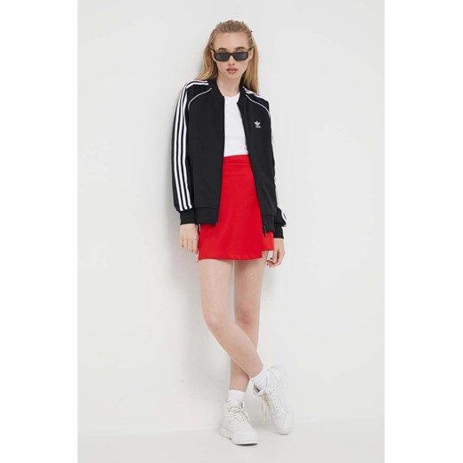 adidas Originals spódnica kolor czerwony mini prosta 40 ANSWEAR.com