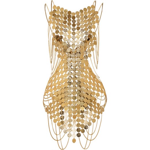 Varvara gold-plated bodysuit net-a-porter brazowy 