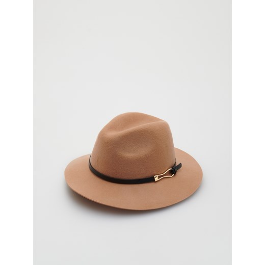 Reserved - Wełniany kapelusz - Brązowy Reserved M wyprzedaż Reserved