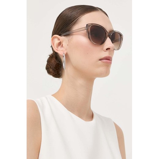 Armani Exchange Okulary przeciwsłoneczne 0AX4111S damskie kolor brązowy ze sklepu ANSWEAR.com w kategorii Okulary przeciwsłoneczne damskie - zdjęcie 160410704