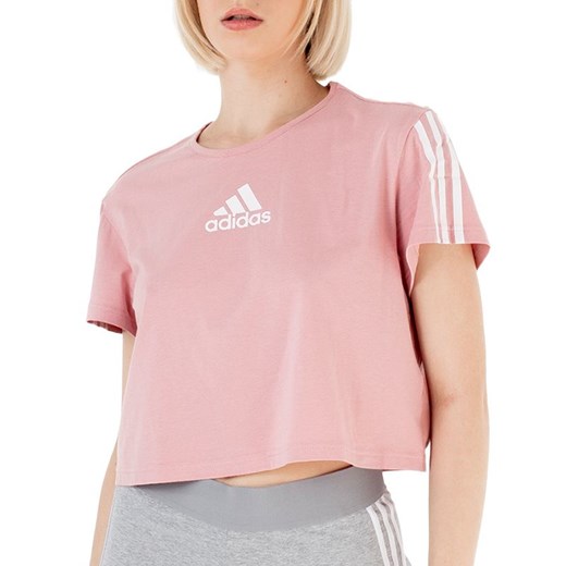 Koszulka adidas Aeroready Made For Training Crop Sport Tee HD9353 - różowe ze sklepu streetstyle24.pl w kategorii Bluzki damskie - zdjęcie 160422452