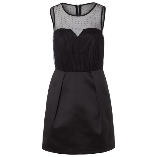 New Look Sukienka koktajlowa black zalando czarny bez wzorów/nadruków