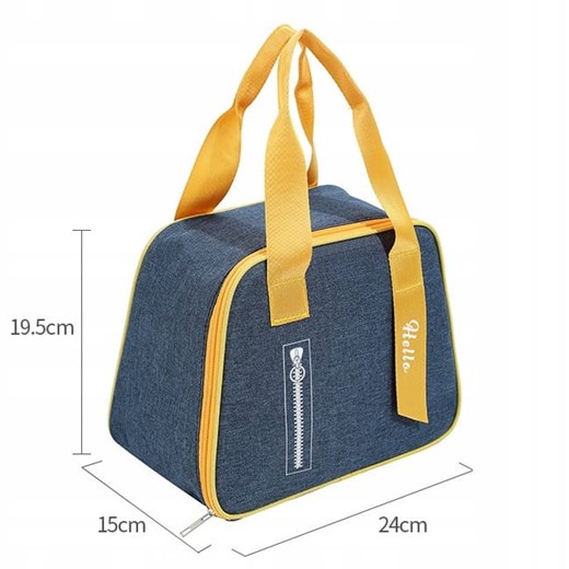 Torba Termiczna LUNCH BOX Na Jedzenie Do Praca Szkoła Czarna Belladonna uniwersalny ebetka.pl
