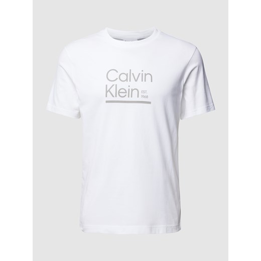 T-shirt z bawełny z detalem z logo XXL okazyjna cena Peek&Cloppenburg 