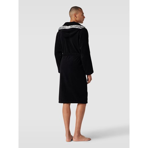 Szlafrok męski Emporio Armani czarny