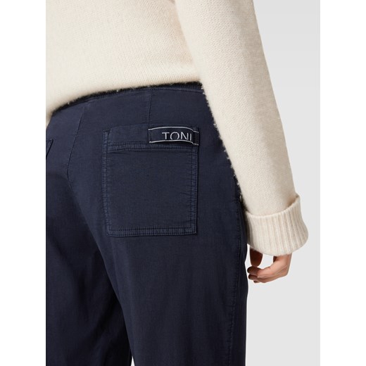 Spodnie materiałowe skrócone z elastycznym pasem Toni Dress 44 promocyjna cena Peek&Cloppenburg 