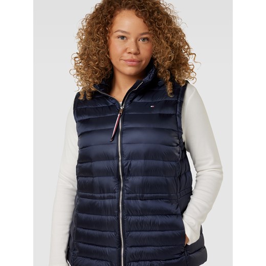Kamizelka puchowa PLUS SIZE z wyhaftowanym logo model ‘FEMININE’ 52 wyprzedaż Peek&Cloppenburg