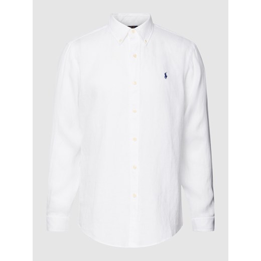 Koszula z lnu z kołnierzykiem typu button down Polo Ralph Lauren L Peek&Cloppenburg 
