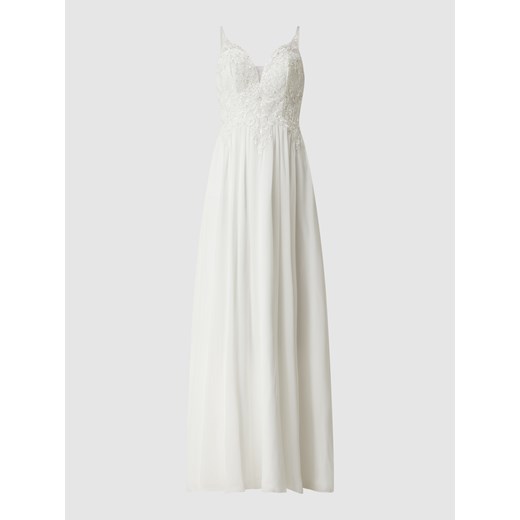 Biała spódnica Luxuar Fashion midi maxi 