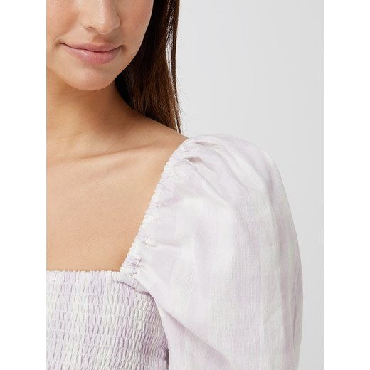 Bluzka damska Summery Copenhagen z bawełny z długimi rękawami z okrągłym dekoltem 