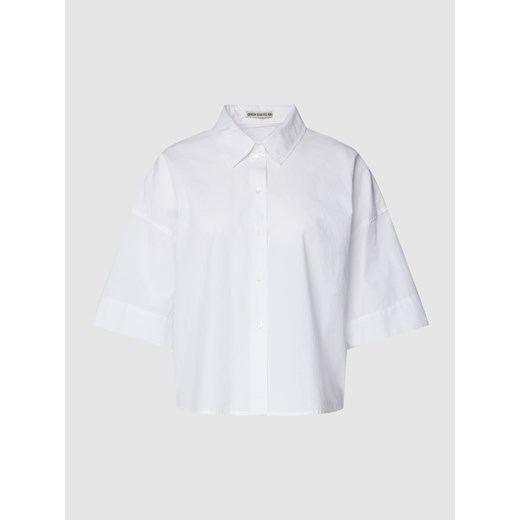 Bluzka krótka z kołnierzykiem koszulowym model ‘YARIKA’ Drykorn 42 promocja Peek&Cloppenburg 