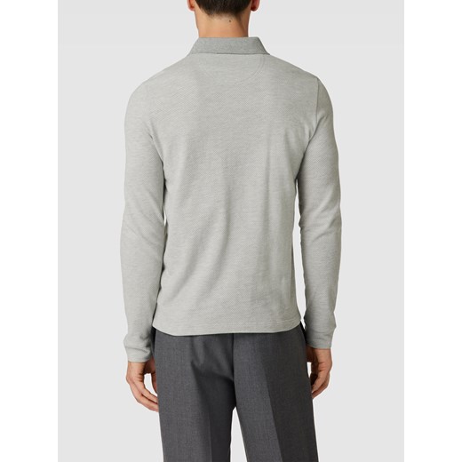 Koszulka polo o kroju slim fit z fakturowanym wzorem Pierre Cardin XL Peek&Cloppenburg