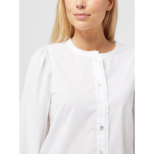 Koszula damska biała Nümph bawełniana ze stójką 
