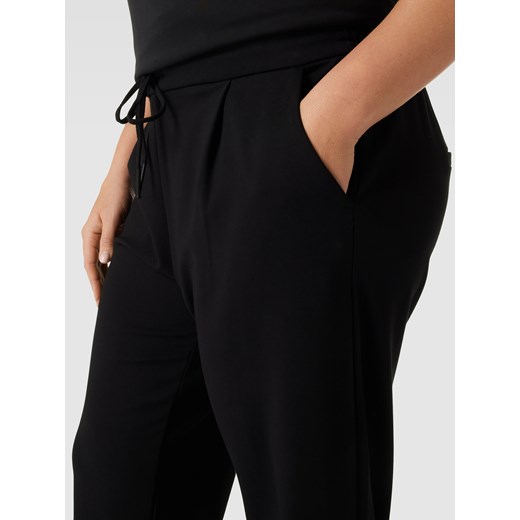 Spodnie PLUS SIZE z elastycznym pasem model ‘EVA’ 46/32 Peek&Cloppenburg