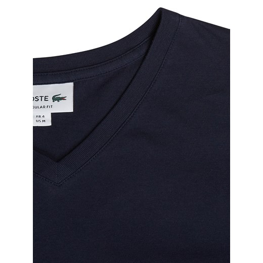 T-shirt o kroju Regular Fit z dekoltem w serek Lacoste XL Peek&Cloppenburg 