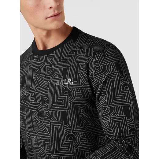 Bluza męska bawełniana czarna z nadrukami