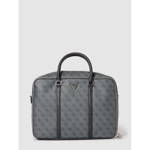 Torebka typu Bowling Bag z logo na całej powierzchni model ‘VEZZOLA SMART WORK Guess One Size Peek&Cloppenburg wyprzedaż