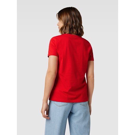 T-shirt z detalami z logo Tommy Hilfiger L okazyjna cena Peek&Cloppenburg