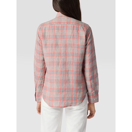 Bluzka lniana o kroju classic fit ze wzorem w kratę Polo Ralph Lauren XS wyprzedaż Peek&Cloppenburg 