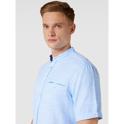 Koszula męska Christian Berg niebieska z krótkim rękawem 