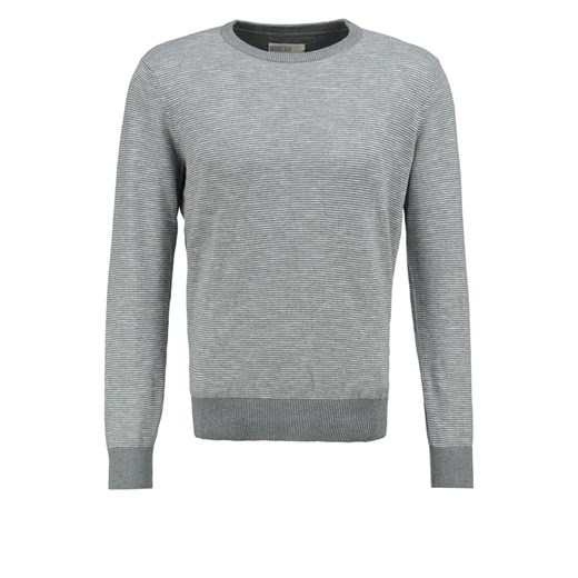 Pier One Sweter grey/offwhite zalando szary abstrakcyjne wzory