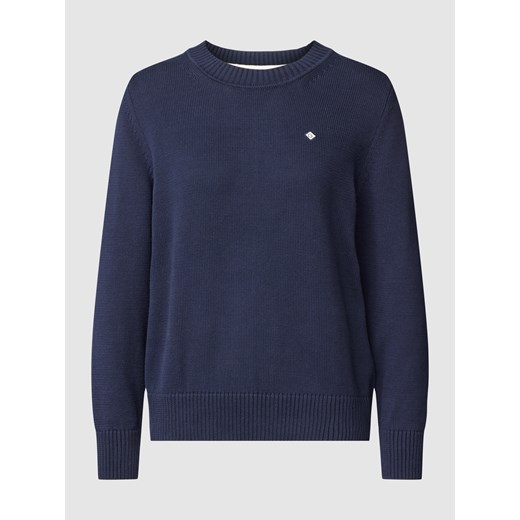 Sweter z dzianiny z detalem z logo model ‘Icon’ Gant S okazyjna cena Peek&Cloppenburg 