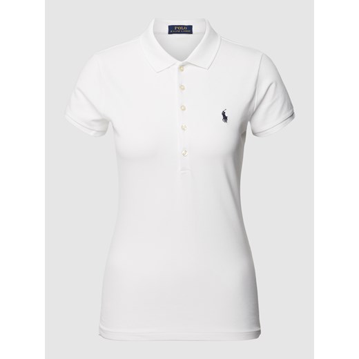 Koszulka polo o kroju slim fit z wyhaftowanym logo model ‘JULIE’ Polo Ralph Lauren XXL Peek&Cloppenburg 