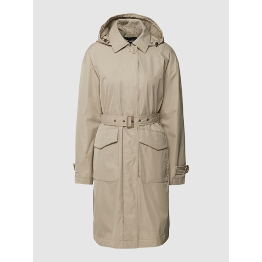Płaszcz z wiązanym paskiem model ‘JELLY BEAN’ Geox 38 okazyjna cena Peek&Cloppenburg 