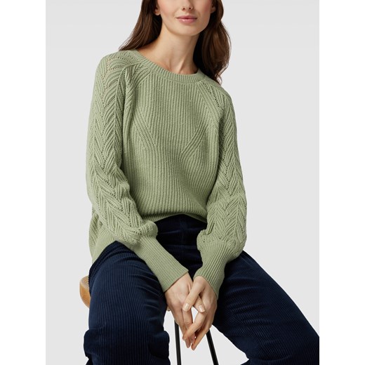 Sweter z dzianiny z fakturowanym wzorem model ‘NICOLA’ Vero Moda L Peek&Cloppenburg 