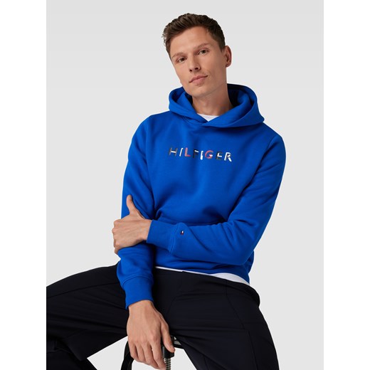 Bluza z kapturem z nadrukiem z logo Tommy Hilfiger L okazyjna cena Peek&Cloppenburg