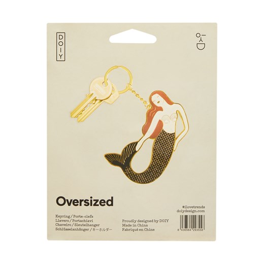 Zawieszka do kluczy metalowa model ‘Oversized Mermaid’ Doiy One Size Peek&Cloppenburg