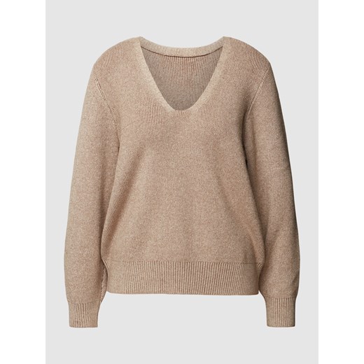 Sweter z dzianiny z efektem prążkowania model ‘Viril’ Vila S wyprzedaż Peek&Cloppenburg