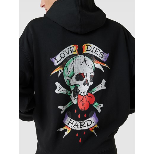 Bluza z kapturem i detalami z logo Ed Hardy M Peek&Cloppenburg