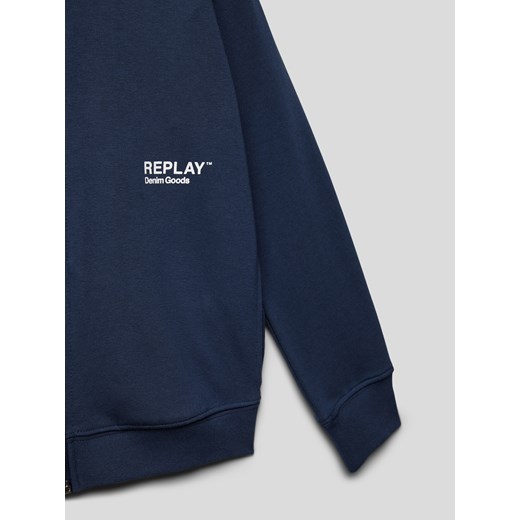 Bluza rozpinana z nadrukiem z logo Replay 176 okazyjna cena Peek&Cloppenburg 
