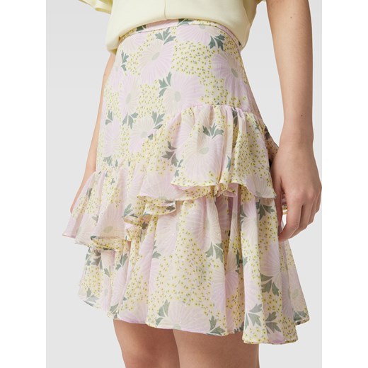 Spódnica mini z falbanami i wzorem na całej powierzchni model ‘STAISEI’ Ted Baker 42 Peek&Cloppenburg 