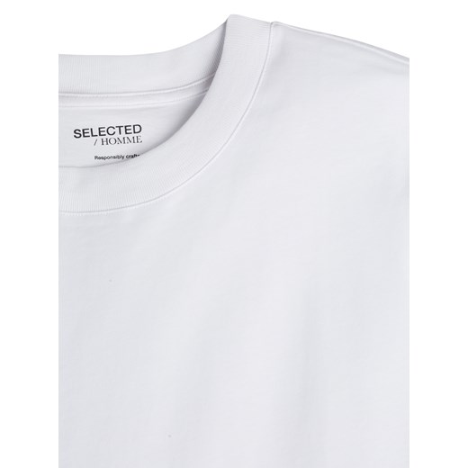 T-shirt z bawełny ekologicznej model ‘Colman’ Selected Homme XXL Peek&Cloppenburg 