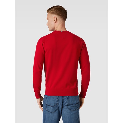 Sweter z dzianiny z wyhaftowanym logo Tommy Hilfiger L Peek&Cloppenburg