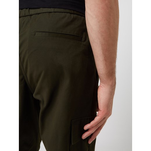 Spodnie cargo o kroju slim tapered fit z elastycznym pasem model ‘Kent’ Selected Homme XS okazja Peek&Cloppenburg 