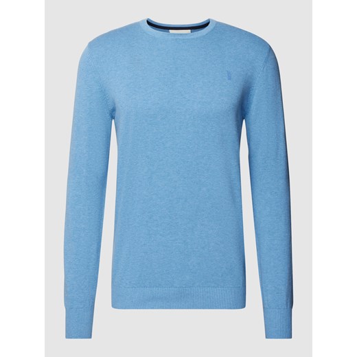Sweter z dzianiny z okrągłym dekoltem model ‘Jupiter’ Bruun & Stengade XL okazja Peek&Cloppenburg