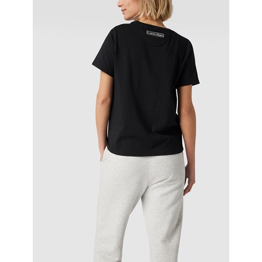 T-shirt z wyhaftowanymi logo Calvin Klein Underwear L Peek&Cloppenburg 