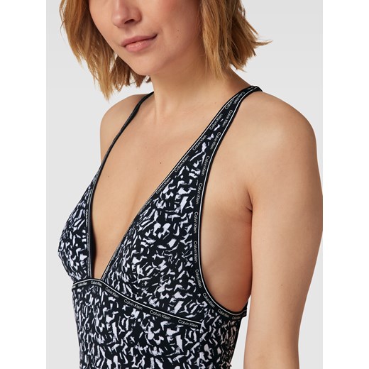 Kostium kąpielowy z wiązaniem na szyi model ‘PLUNGE’ Calvin Klein Underwear XS Peek&Cloppenburg