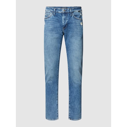 Jeansy o kroju skinny fit z naszywką z logo model ‘James’ Mavi Jeans 34/34 Peek&Cloppenburg 