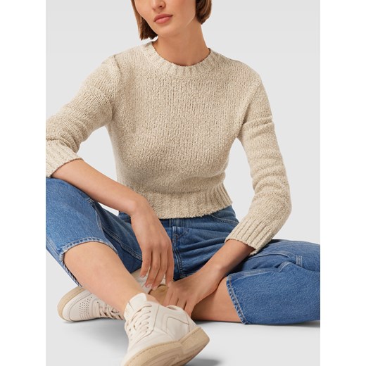Sweter z dzianiny z okrągłym dekoltem model ‘Solarina’ S okazyjna cena Peek&Cloppenburg